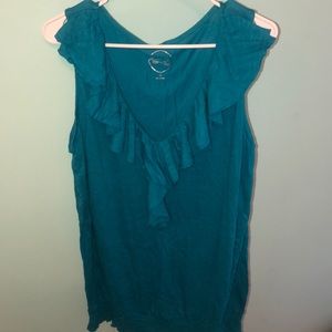 Cute Turquoise Women’s Tank top Blouse